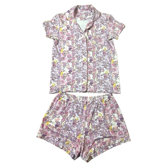 Roller Rabbit Love Shack Fancy Preppy Patchwork Polo Pajamas Size XS - Picture 6 of 16